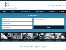 Tablet Screenshot of mha-law.com